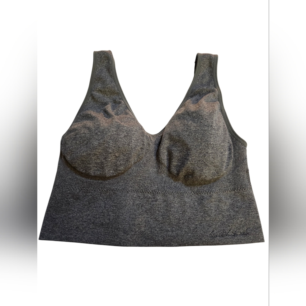 Gloria Vanderbilt Seamless Gray Women's Sports Bra. 1X